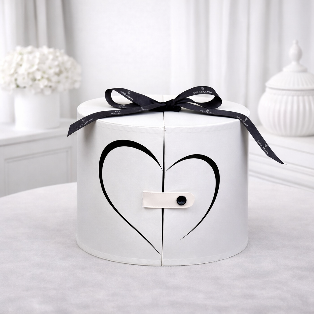 White Love Box 21 Red &Pink Roses