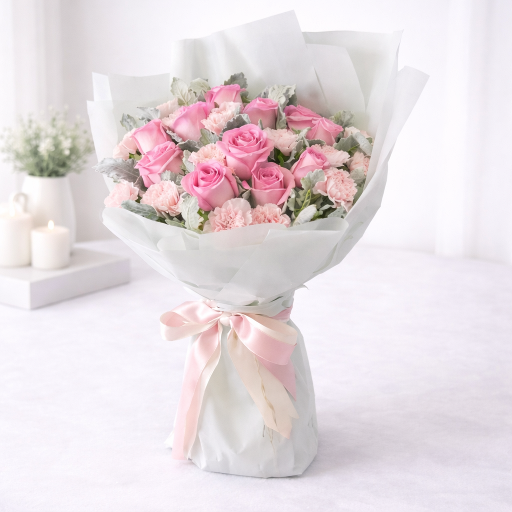 Pink Grace 25 Blooms of Elegance