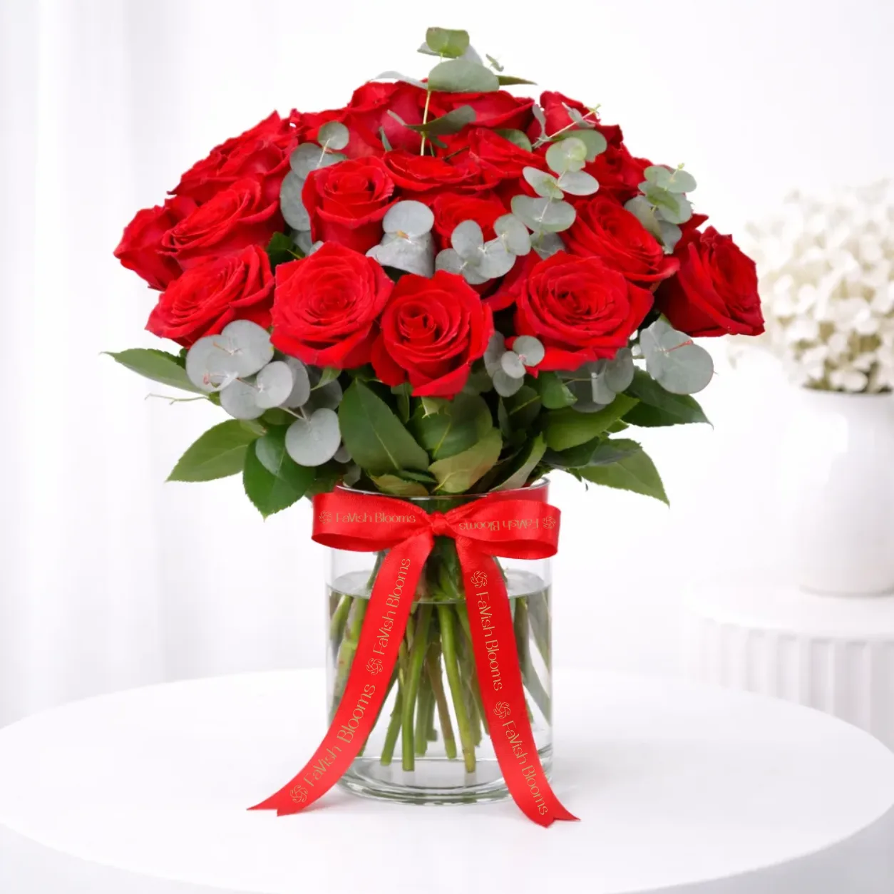 Endless 21 Red Roses Vase