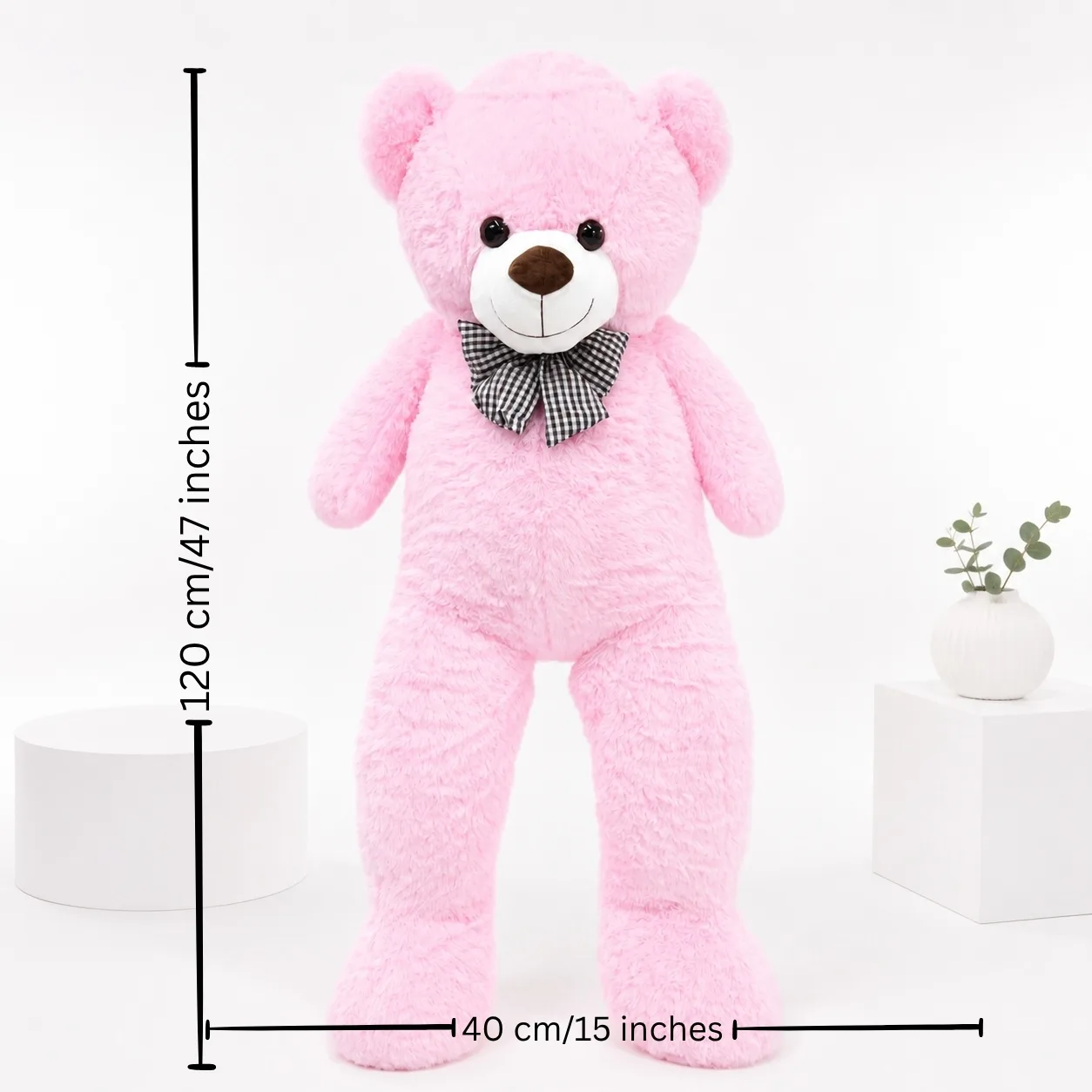Large pink teddy bear plush gift for special occasions