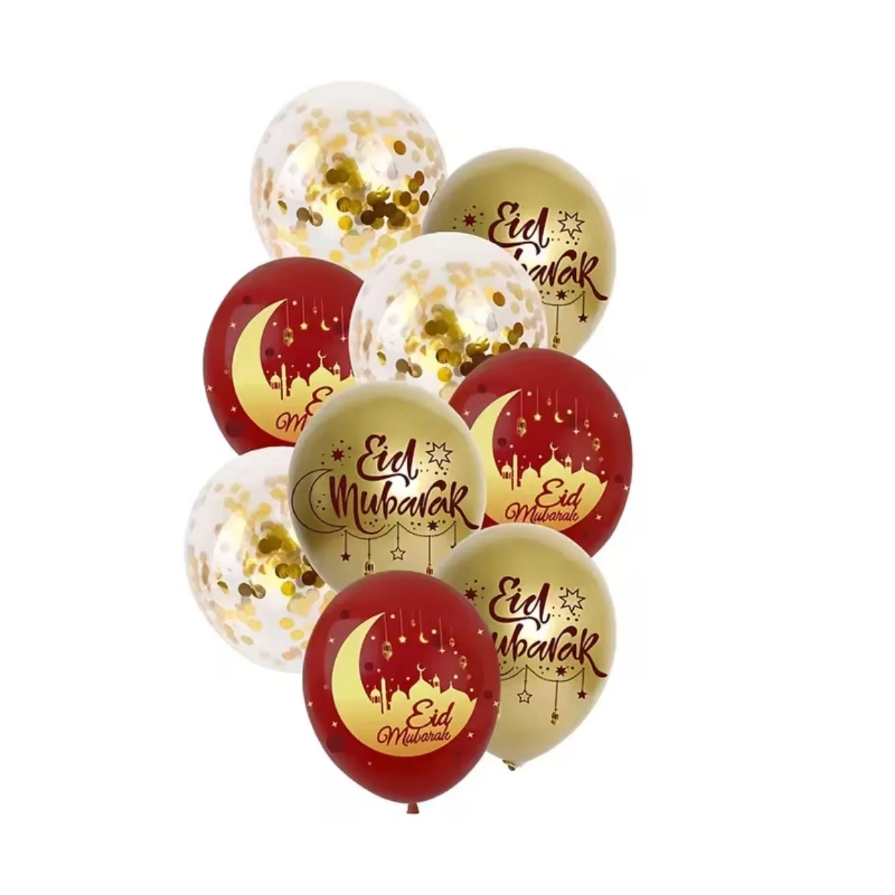 Eid Mubarak helium balloon bunch