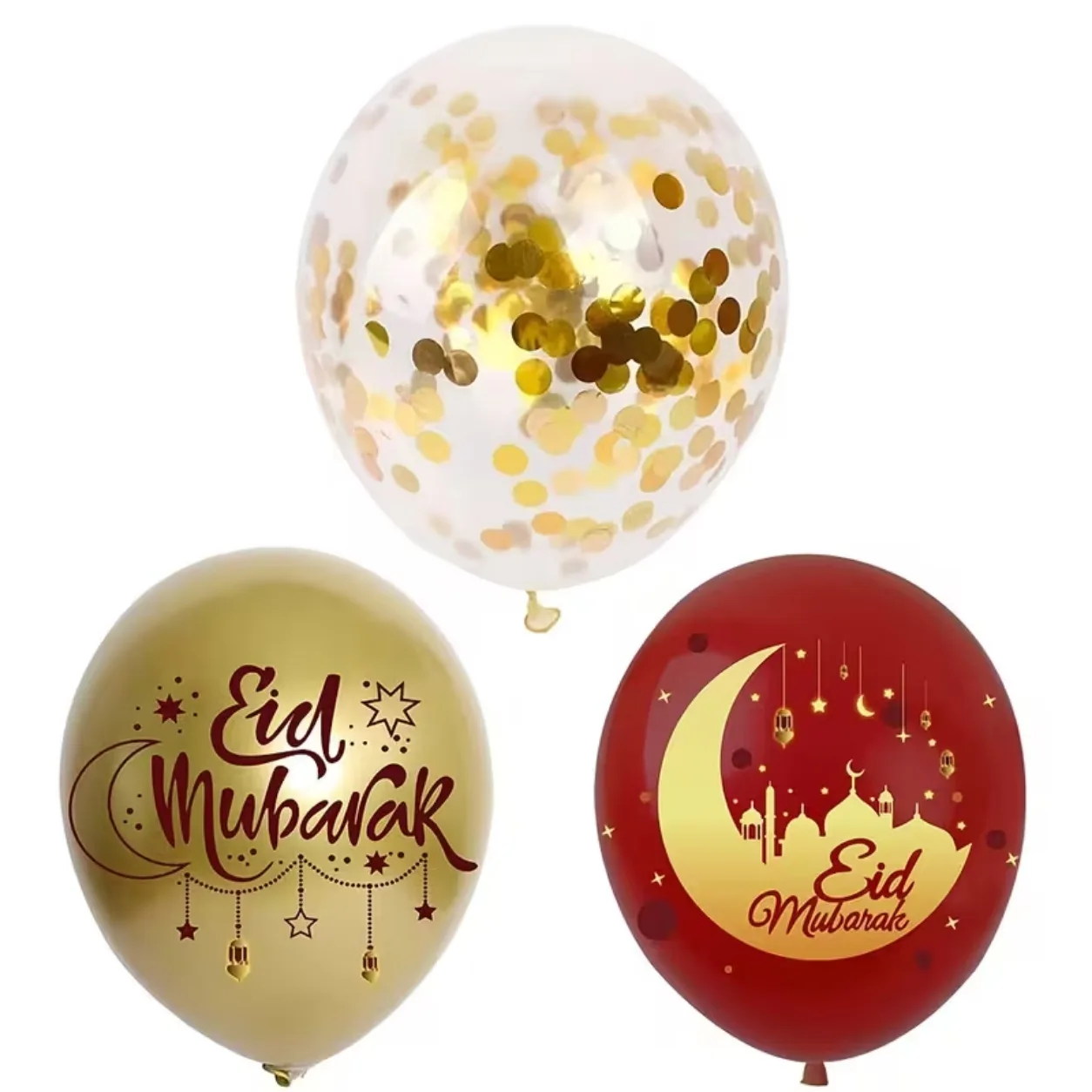 Eid Mubarak confetti balloon set